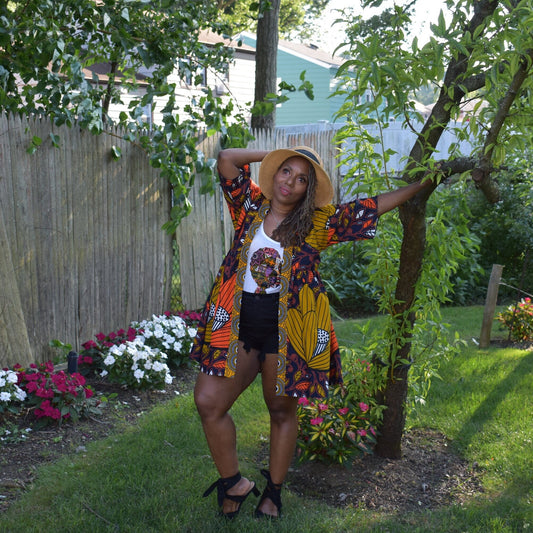 Goddess Tank Top or T-shirt LiLiGirl Tank Top Hedwrap Set, Women&#39;s Graphic Tank Top, Racerback Afrogirl Tank top, African Clothing for Women